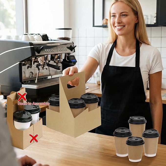 4 Cup Drink Coffee Carrier - Image 6