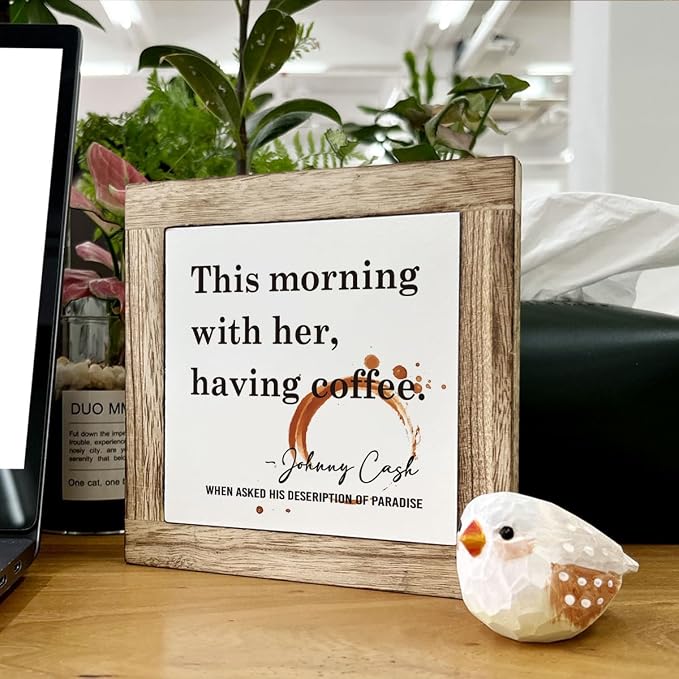 Coffee Decor Set, Wooden Box Signs - Image 6