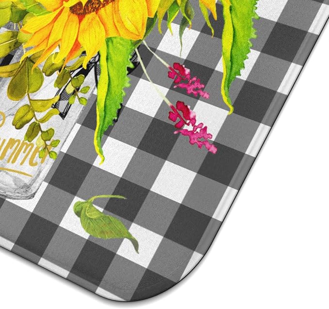 Sunflower Dish Drying Mat for Kitchen Counter, Washable Absorbent Kitchen - Image 6