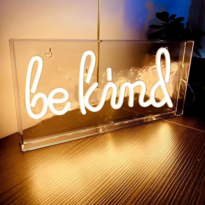 Be Kind Neon Light Sign, 3D Standable Neon Marquee Letters Sign - Image 2