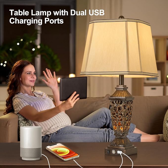 AIDENOEY 27.5“ Farmhouses Table Lamp - Image 5