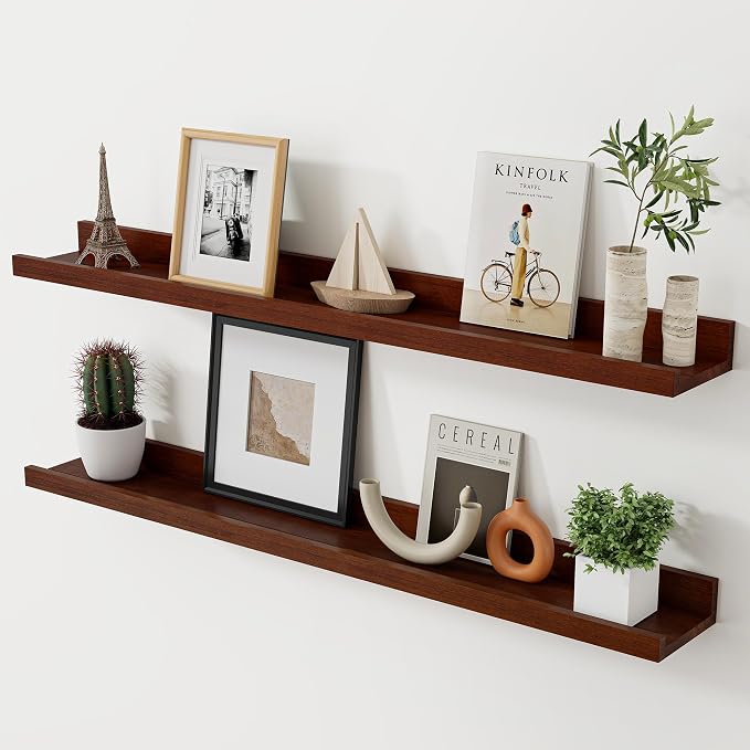 Acovy Floating Shelves for Wall, 36 inch Solid Wood Picture Ledge Shelf by Acovy
