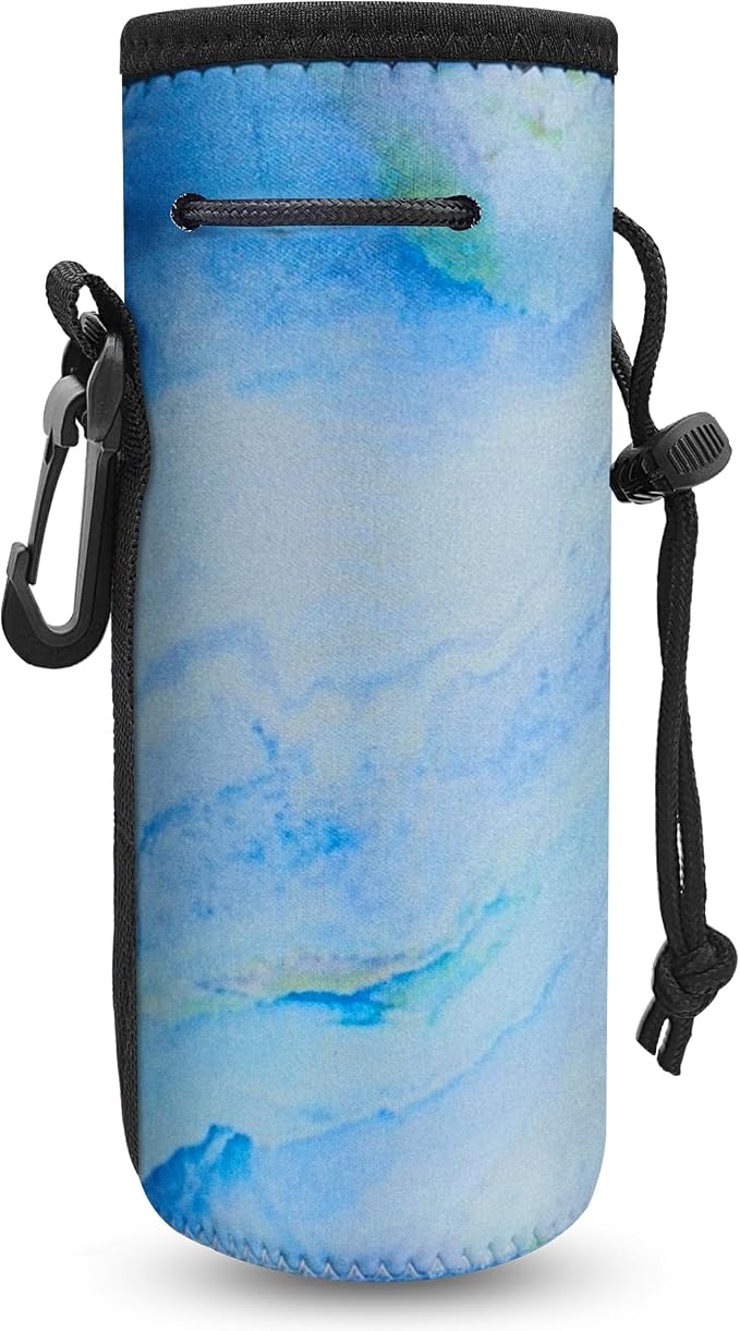Water Bottle Carrier, Insulated Neoprene Water Gym Travel bottle Holder Bag by ALEIFLEforKidsAdultsCosplayGift