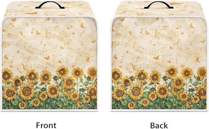 Sunflower Design Coffee Machine Covers Folding Covers - Image 2