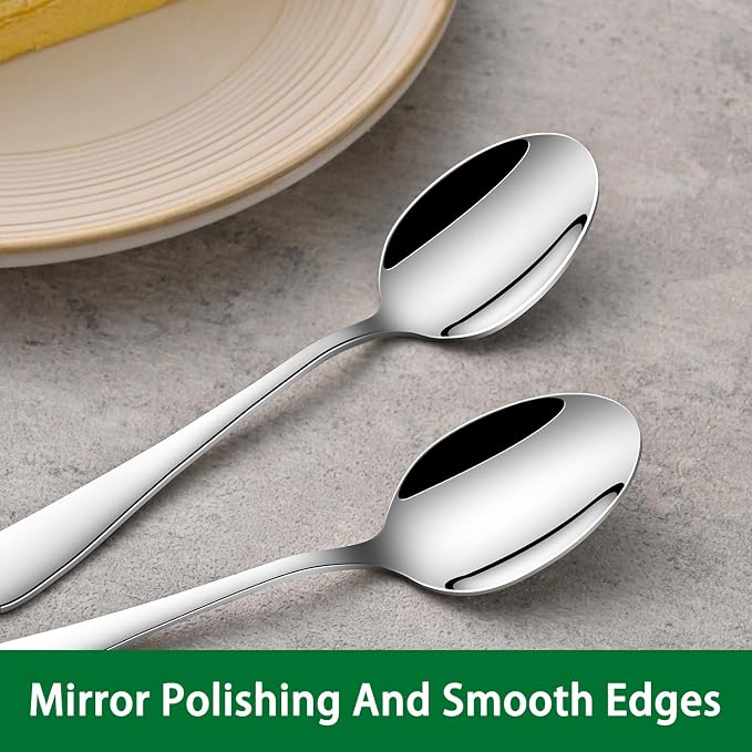 DEHOV 4.7 Inch Tea & Coffee Spoons, Dishwasher Safe Small Spoon - Image 4