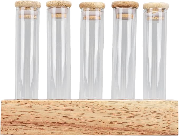 AUNMAS 12 Pack Coffee Bean Storage Tubes Single Dose Coffee Bean Cellars Glass - Image 2