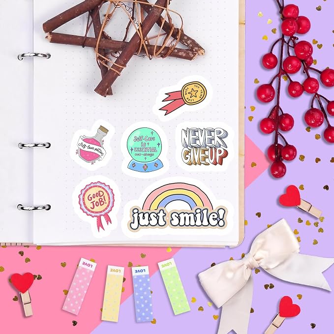 100Pcs Self Care Stickers for Water Bottle and Laptop - Image 8