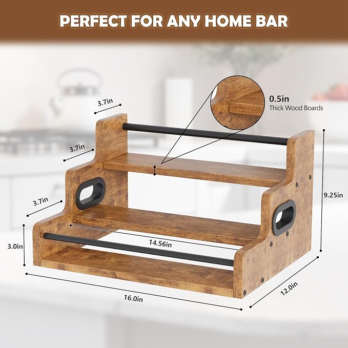 Liquor Bottle Display Shelf, Wine Bottle Display Rack - Image 8
