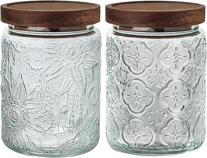 24 OZ Airtight Glass Storage Jar by Unknown