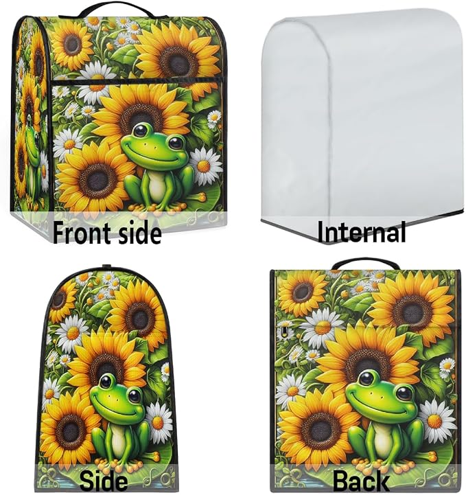 Frog Kitchen Aid Mixer Cover Compatible Stand Mixer Dust Cover | Sunflower - Image 7