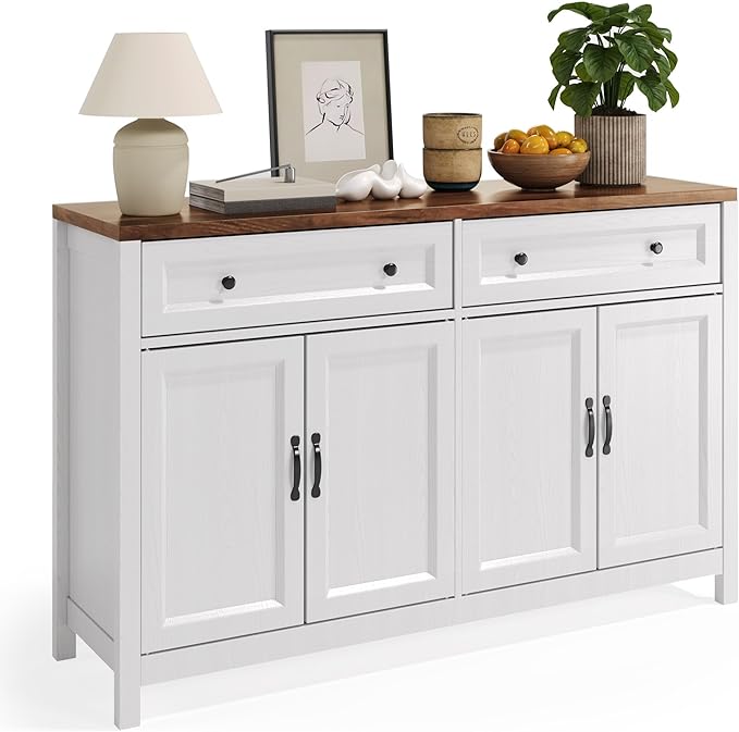 Gizoon Farmhouse Kitchen Sideboard Buffet Cabinet by Gizoon