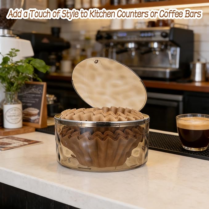 Coffee Filter Holder with Push-Button Lid - Image 6