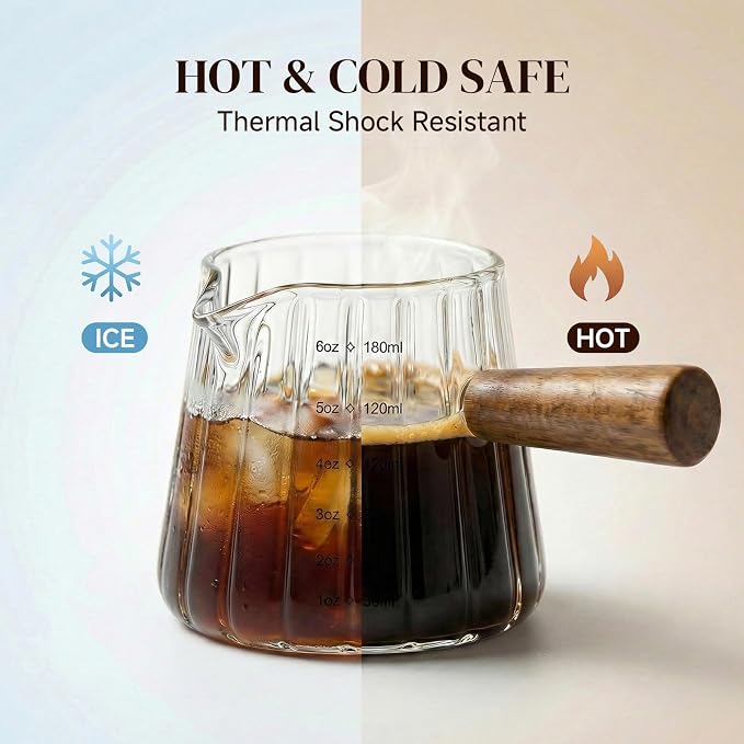 6oz Espresso Shot Measuring Cup, Heat Resistant Borosilicate Glass - Image 3