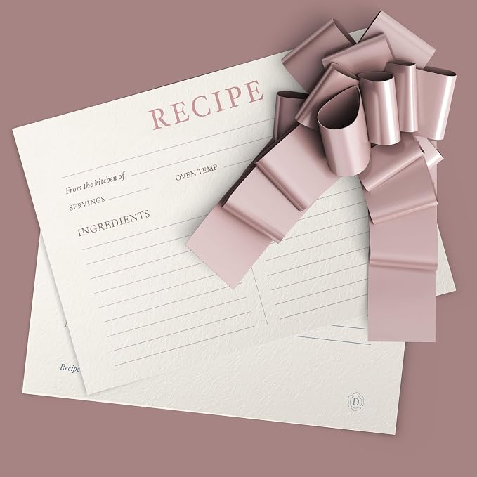 Dashleigh Elegant Recipe Cards 4x6 Double Sided, 50 Pack Thick Cardstock - Image 9