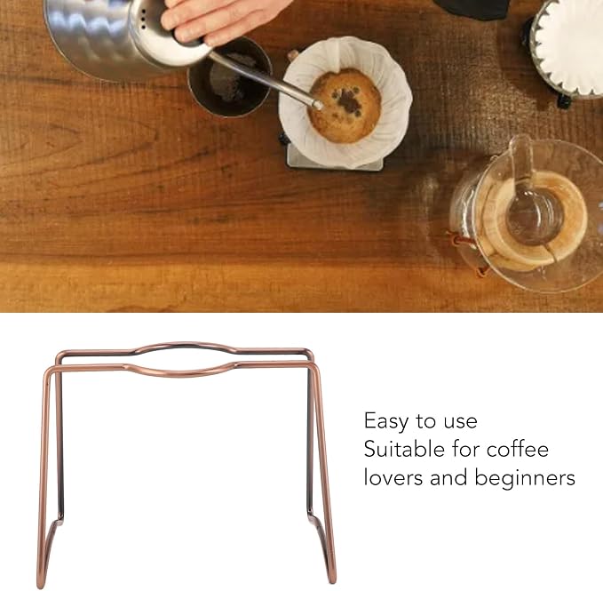 Coffee Dripper Stand, Pour Over Coffee Dripper Stand, Iron Filter Holder Rack - Image 4