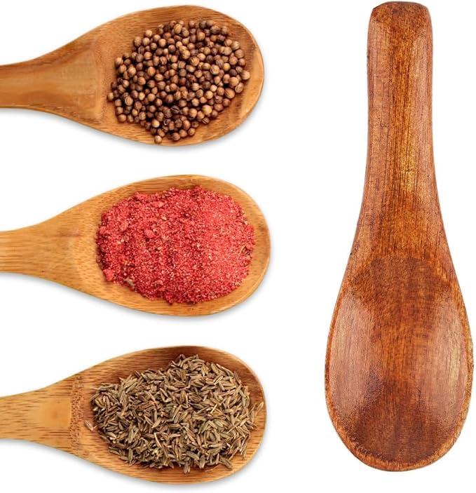 3 Pcs Handmade Tiny Spoons for Spices 2.36 Inch Mini Wooden Spoons Small Spice - Image 7