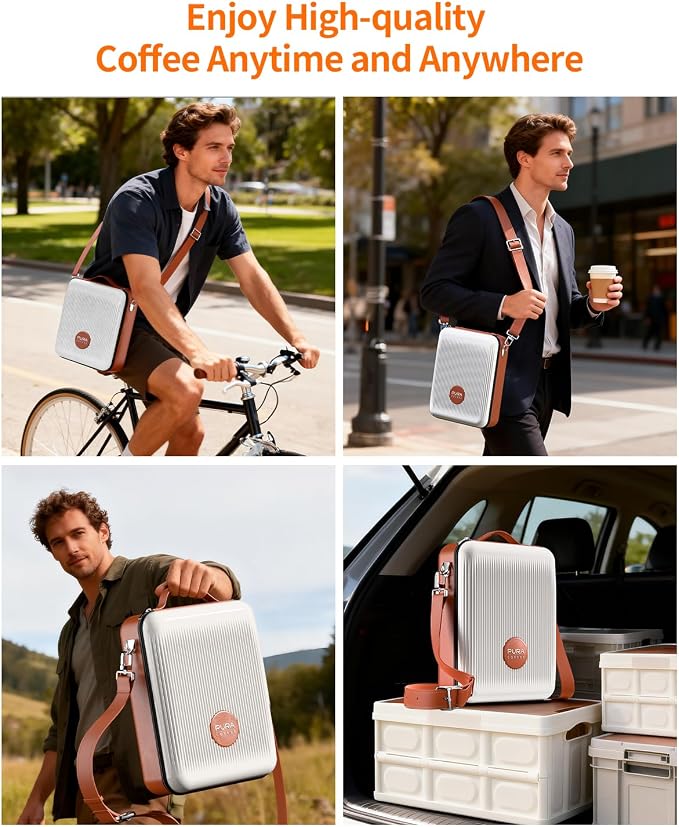 Portable Espresso Machine Carrying Bag, EVA & PU Travel Coffee Maker Bag - Image 6