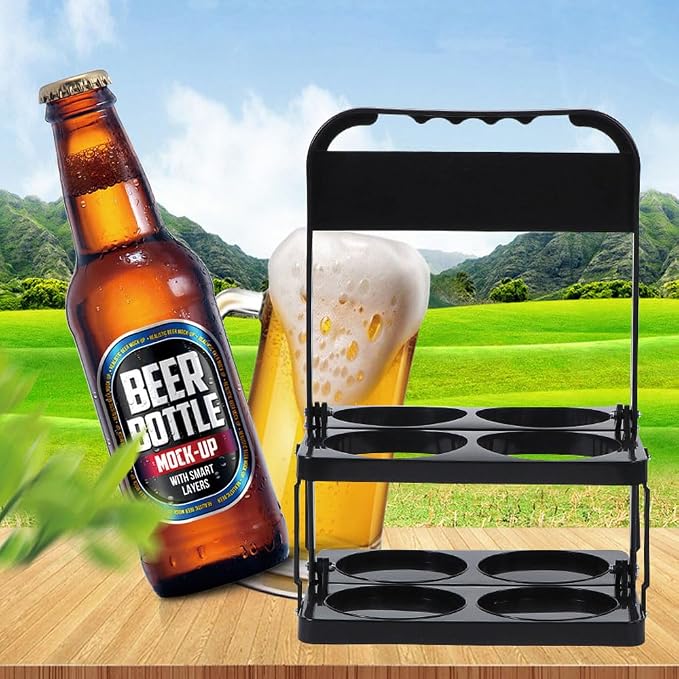 Portable Drink Carrier, Reusable Beer Bottle Coffee Cup Holder, Beer Bottle - Image 4