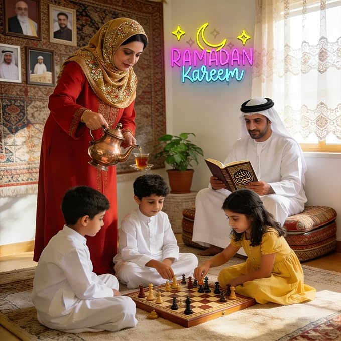 Ramadan Kareem Neon Sign for Wall Decor Dimmable Moon Stars Shape Led Sign for - Image 7