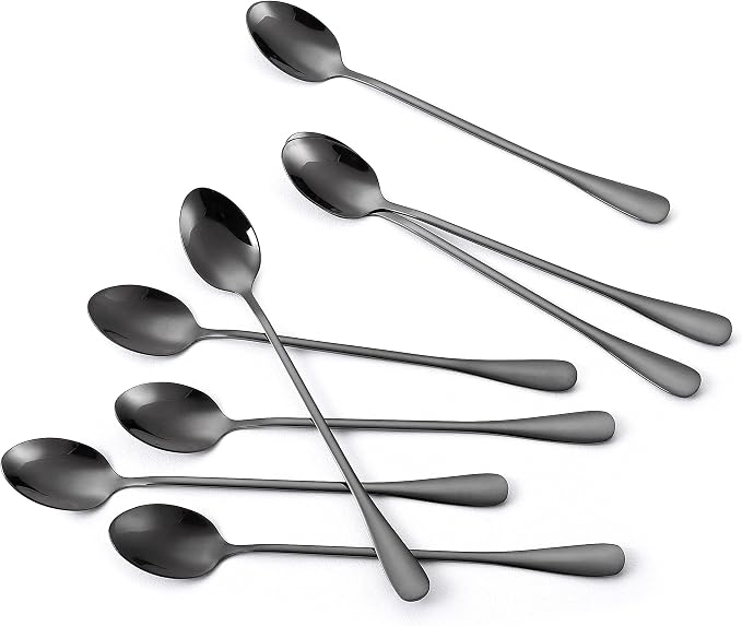 Marco Almond® KYA59 Iced Tea Spoon, Ice Cream Spoon, Titanium Coated Stainless by MarcoAlmond