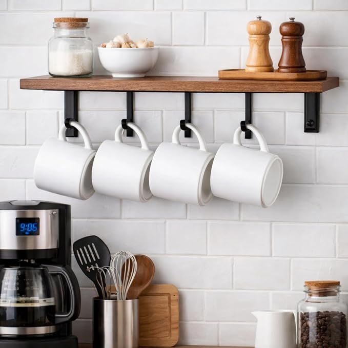 GBhome 14 OZ Coffee Mugs Set of 6, Stackable Ceramic Mugs - Image 8