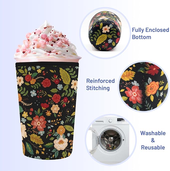 Iced Coffee Sleeve Reusable Cup Sleeves - Image 5
