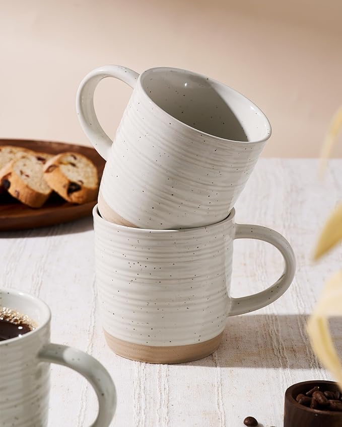 famiware Coffee Mugs Set of 4, 13 oz Mug Set, Ceramic Cup Set - Image 7