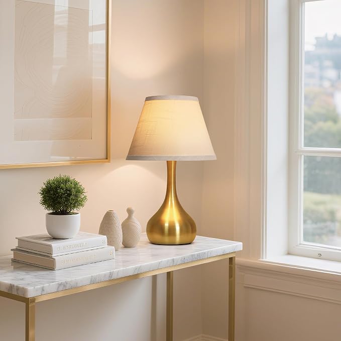 Touch Table Lamp for Bedroom Set of 2, 3-Way Dimmable Bedside Lamp for - Image 4