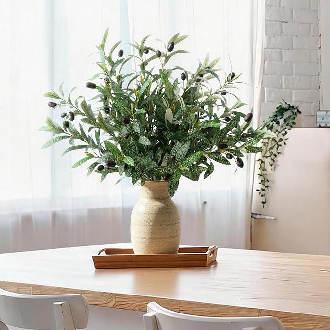 Leftover 3PCS 23.6Inch Faux Olive Branches - Image 9