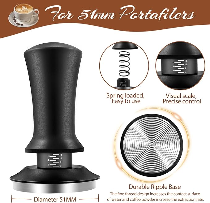 22 PCS Coffee Tamper Set, Espresso Accessories Tampers kit Barista Tools - Image 2