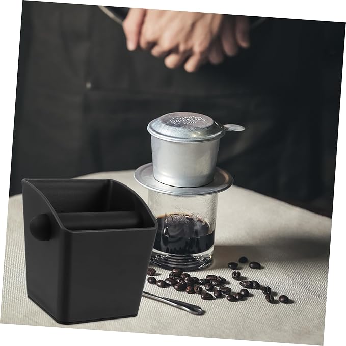 STOBOK Espresso Coffee Grounds Collector Bin Large Capacity Waste Disposal Box - Image 5