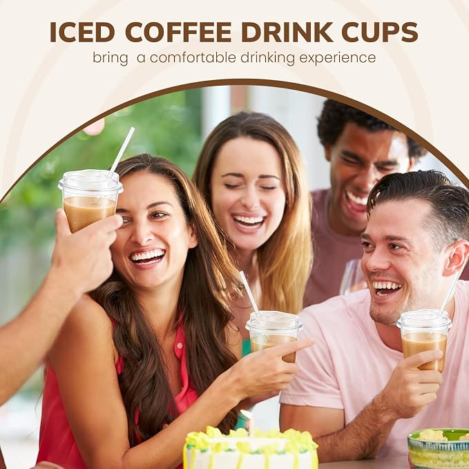Ziliny 100 Pcs 12oz Clear Plastic Cups - Image 7