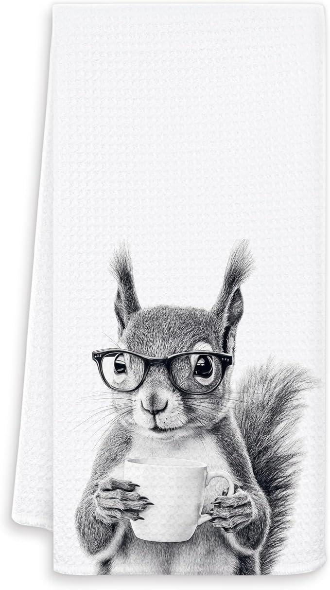 Funny Squirrel Kitchen Towels, Gifts by Unknown