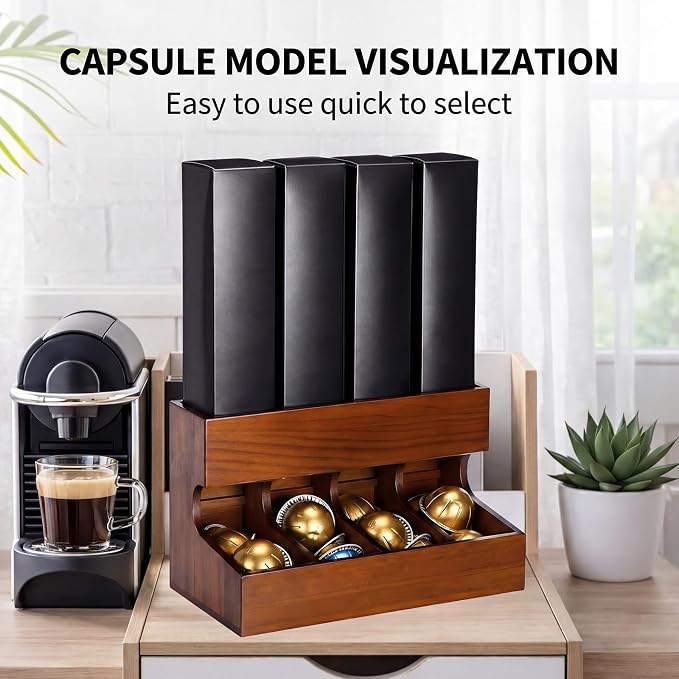 Wooden Coffee Pod Dispenser Compatible - Image 6