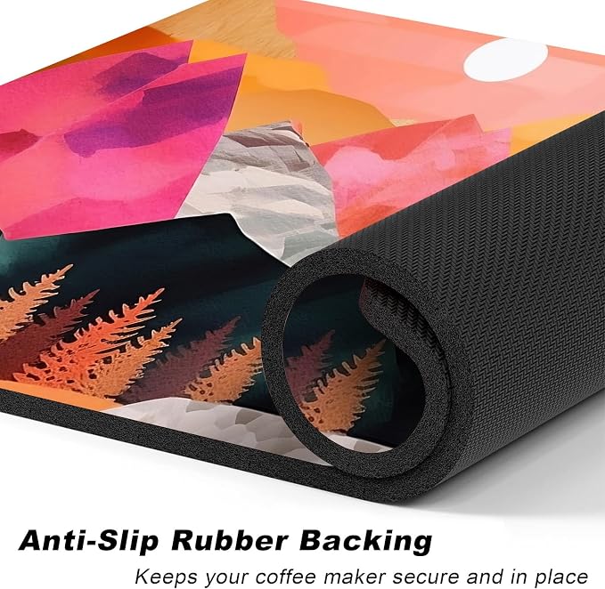 Coffee Mat, Coffee Bar Accessories Fit Under Coffee Maker Espresso Machine - Image 4