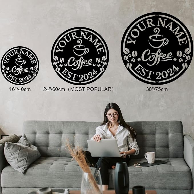 Custom Metal Coffee Bar Signs - Image 6