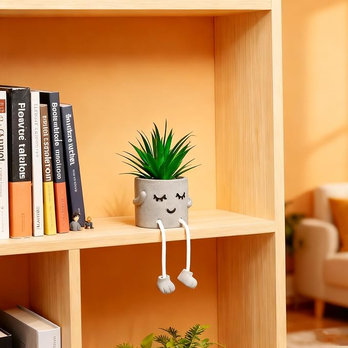 Small Artificial Succulent Plant in Pot 1PC - Image 3