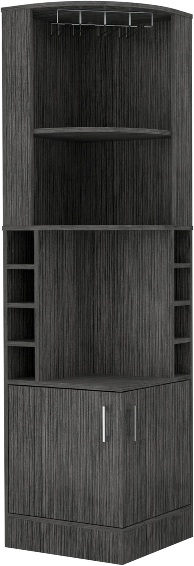 Tuhome Syrah Corner Bar Cabinet, Tall 71.1" Liquor Cabinet - Image 8