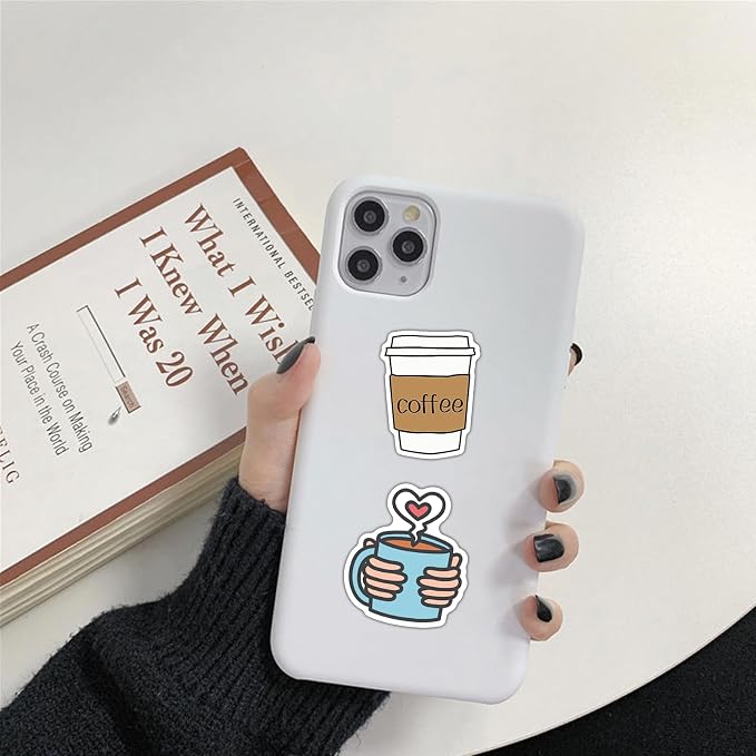 Coffee Stickers 105PCS, Vinyl Waterproof Coffee Cup Decals - Image 3