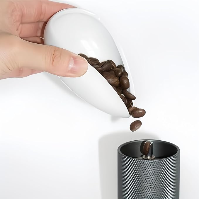Espresso Station Essential Set White Coffee Bean Dosing Cup n Walnut Coffee - Image 4