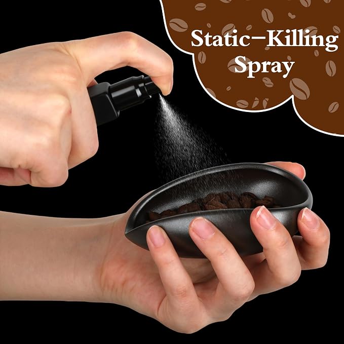 Coffee Bean Dosing Cup with Spray Bottle Espresso Coffee Dosing Cup Gift Set - Image 4