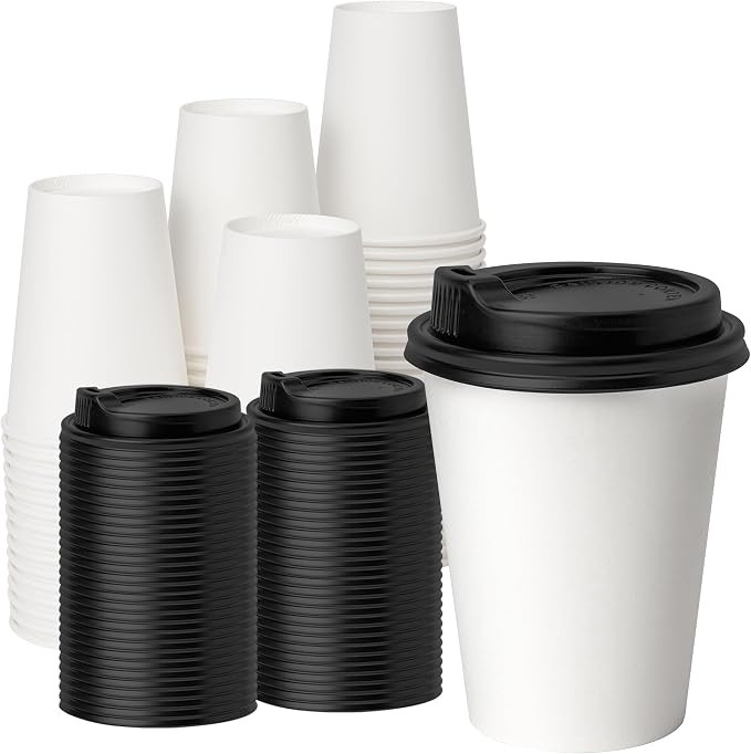 YEEHAW 100 Pack 12oz Coffee Cups by YEEHAW