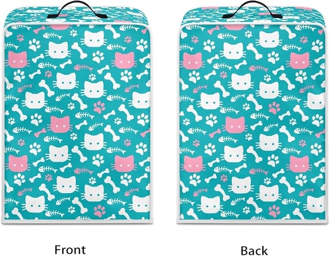 Cat'S Paw Print Bone Coffee Machine Covers Folding Covers - Image 2