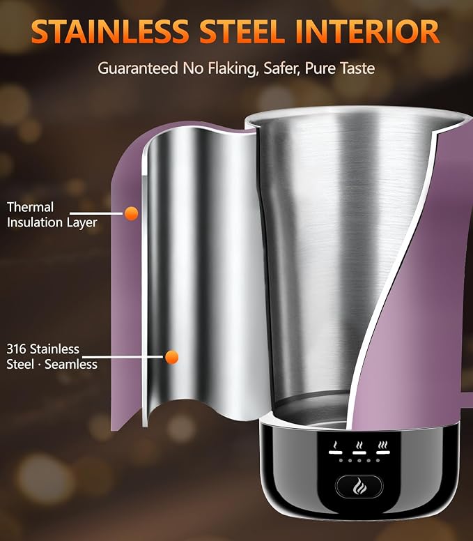 Self-Heating Coffee Mug, 14oz Heated Coffee Mug - Image 4