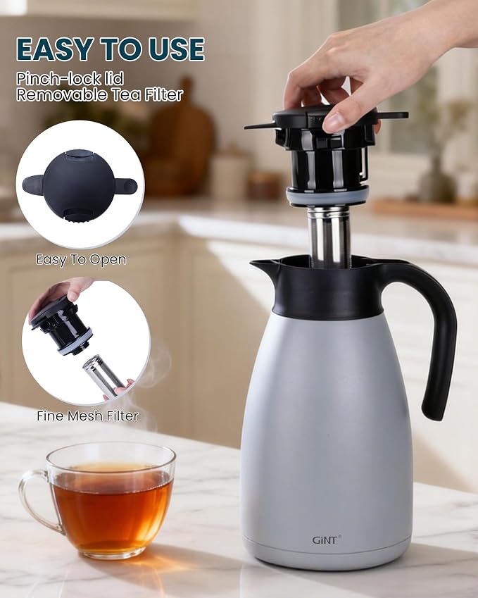 GiNT 74oz Large Thermal Coffee Carafe - Image 4