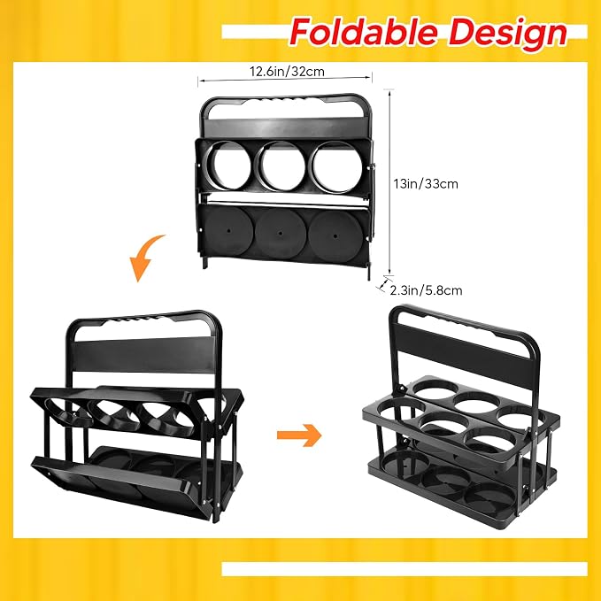Reusable 6 Cup Drink Carrier - Image 4