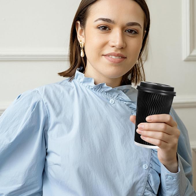 Lamosi 16 oz Disposable Coffee Cups - Image 6