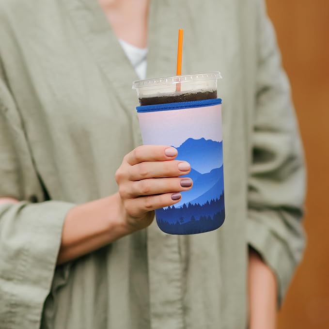 2 Pack Reusable Iced Coffee Sleeves - Image 5