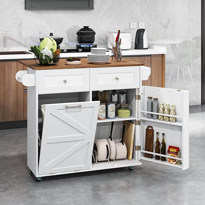Giantex Kitchen Island Cart - Image 4