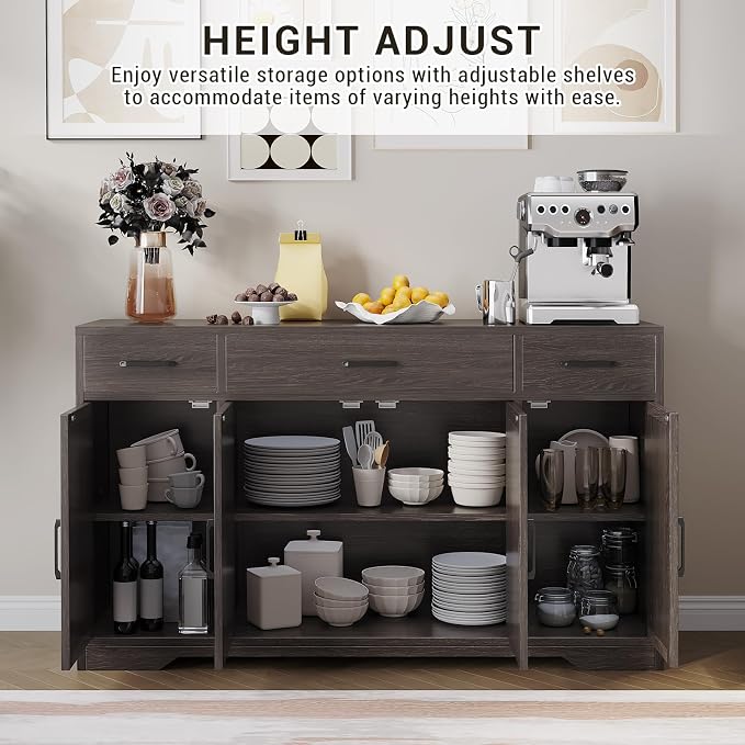 Modern Buffet Sideboard Kitchen Storage Cabinet - Image 6